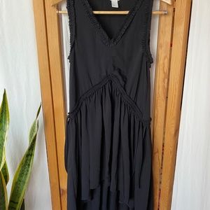 NWOT H&M black ruffle dress